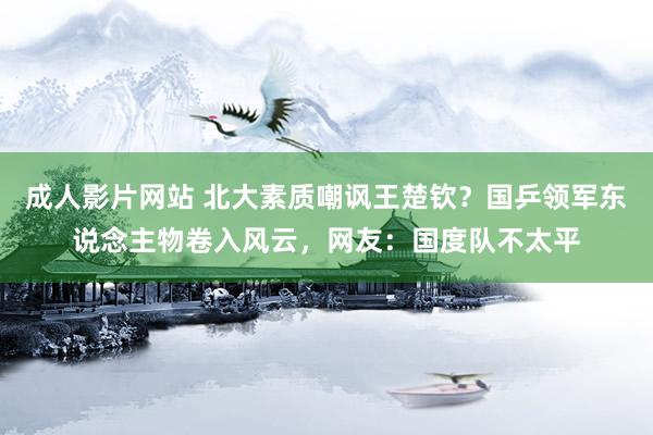 成人影片网站 北大素质嘲讽王楚钦？国乒领军东说念主物卷入风云，网友：国度队不太平