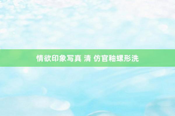 情欲印象写真 清 仿官釉螺形洗